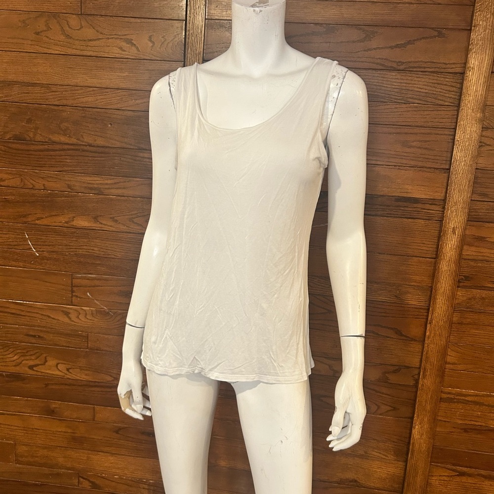 Source Unknown Cream Tank Top